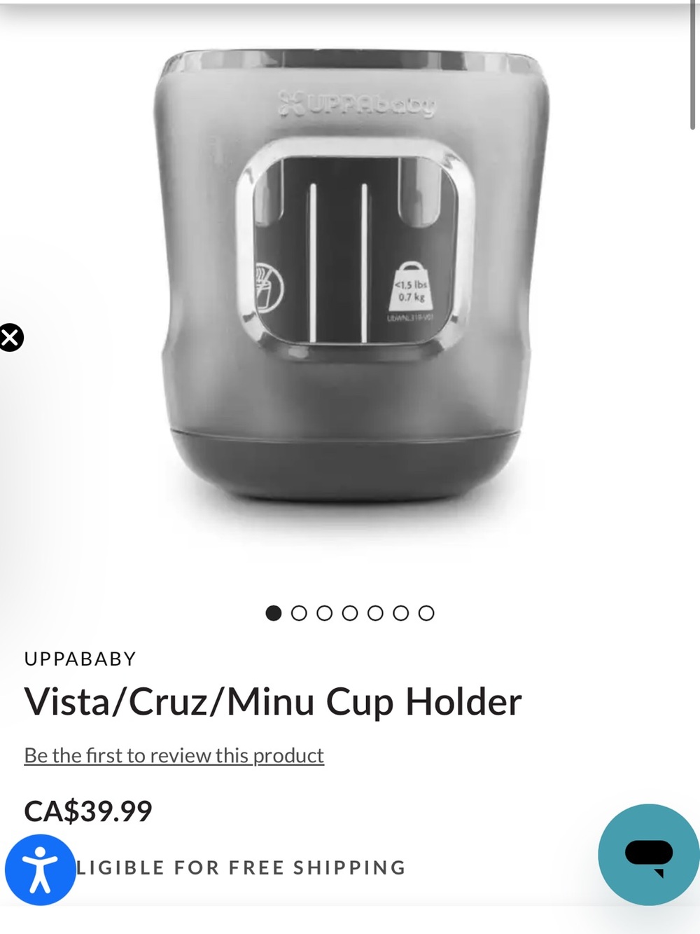Uppababy Vista/Cruz/Minu Cup Holder